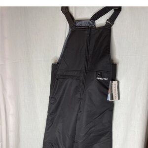 Arctix Black Snow Bib Overalls youth small (8) see tag measurements